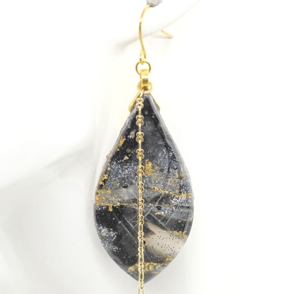 Chained Tear Earrings - Picture 2 of 5